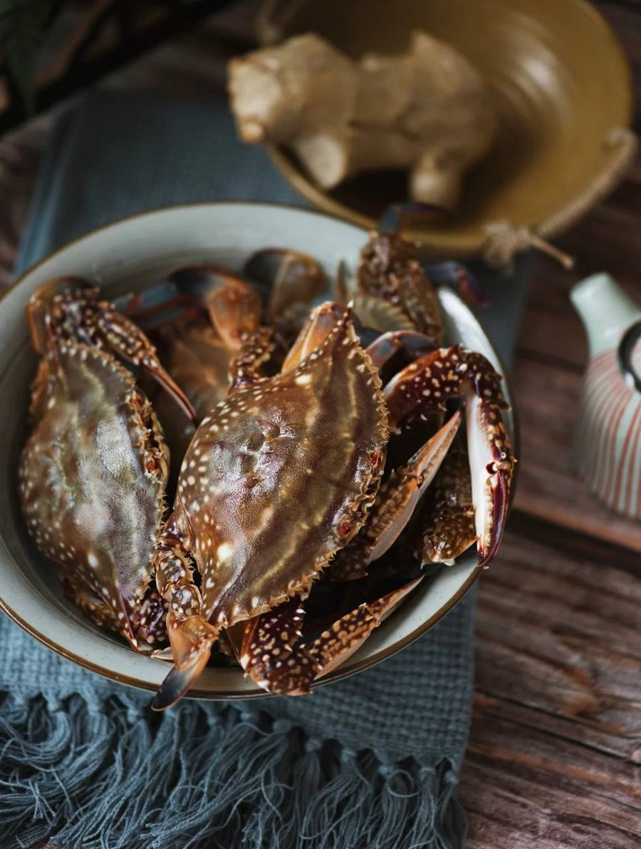 Steamed Premium Roe Swimming Crab